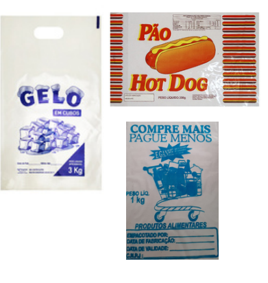 Saco PP │Baixa Densidade Liso & Impresso